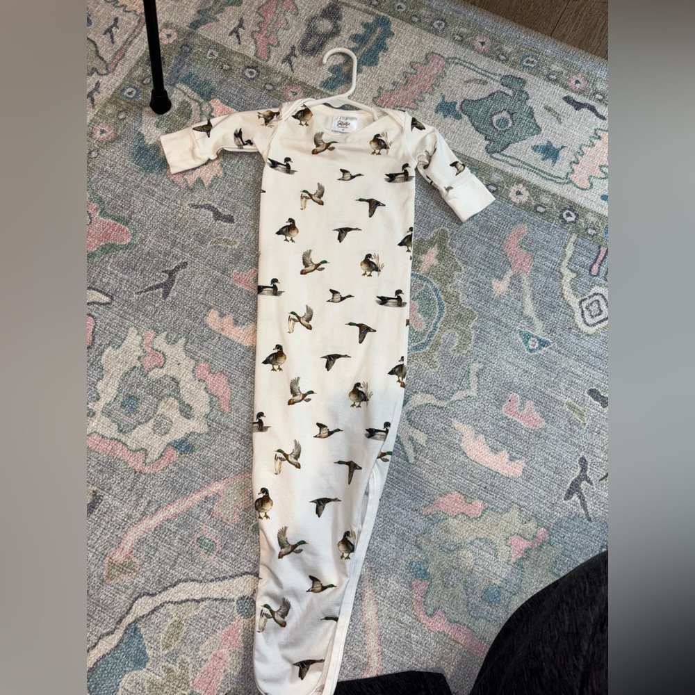 Saltwater Swaddles NB Duck Gown